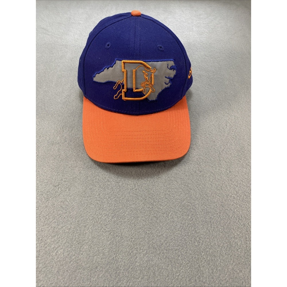 Durham Bulls Baseball Fitted Hat New Era Small Medium NWOT Navy Orange